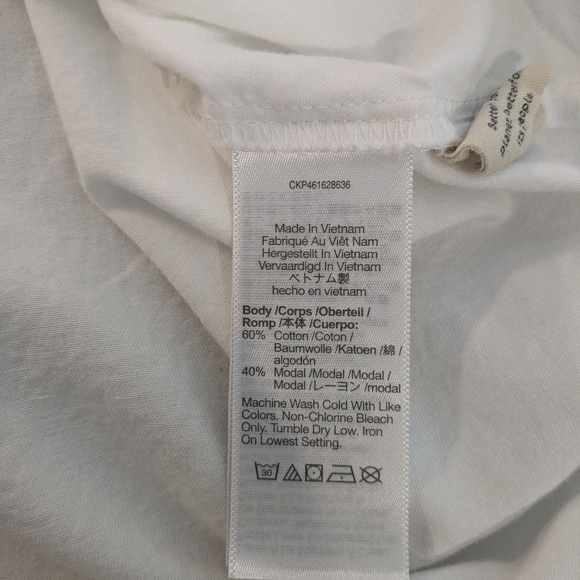 Madewell White Courier Button-Back Modal Blend Boxy Shirt Preppy Essential - Picture 9 of 11
